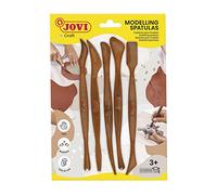 Jovi - Skin 5 modeleurs en Plastique, Spatules de différentes Formes | Idéal pour façonner vos créations avec de l'argile ou de la pâte à modeler