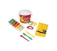 Jovi - Super Seau de Pâte à Modeler, Set de 6 pastilles de 50 GR + 3 moules + 3 modeleurs + Nappe (14)