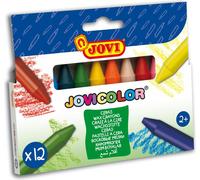 JOVI Wax Crayons Jumbo crayons de cire couleurs assorties, 12 pcs.