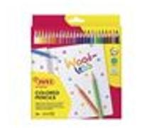 Jovi Woodless Pack de 24 Crayons de Couleur - Forme Triangulaire - Mines Résistantes - Sans Bois - Couleurs Assorties G