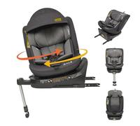 Jovikids Siege Auto, i-Size 40-150 cm, 360° Pivotant ISOFIX pour Groupe 0/1/2/3, Bébé de 0-12 ans, 0 à 36 kg Environ, ECE R129, 12 Positions d'Appui-tête, RWF, FWF Inclinaison, Siège Auto (Noir)