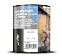 JOVIRA PINTURAS Apprêt Bloqueur de Tanins Primaire spécial incolore à base d'eau pour bloquer les taches produites par les tanins du bois. (750 millilitres, Incolore)