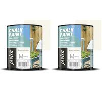 JOVIRA PINTURAS Chalk Paint, Peinture à la craie. Rénovez vos meubles de manière créative. (750 Millilitres, Vieux Blanc) (Lot de 2)