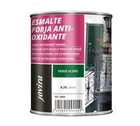 JOVIRA PINTURAS Émail de forge Antioxydant Émail à base de solvant. Protection et décoration du fer (750 millilitres, Vert Acier).
