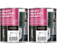 JOVIRA PINTURAS Émail de forge Antioxydant Émail à base de solvant. Protection et décoration du fer (750 millilitres, Noir de Forge). (Lot de 2)