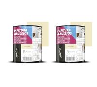 JOVIRA PINTURAS Peinture Carrelage Donnez une nouvelle image à votre cuisine et salle de bain. (750 ml, Noisette) (Lot de 2)