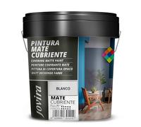 JOVIRA PINTURAS Peinture Couvrante Mate. Peinture intérieure-extérieure avec un excellent pouvoir couvrant (4 Litres, Blanc)