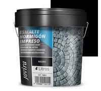JOVIRA PINTURAS Peinture Sol en Béton Résine de rénovation pour sols en béton (4 Litres, Noir)