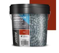 JOVIRA PINTURAS Peinture Sol En Béton Résine de rénovation pour sols en béton (4 Litres, Rouge)