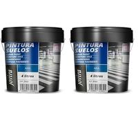 JOVIRA PINTURAS Peinture Sols, Garages, Terrains de sport, sols en béton, asphalte et ciment. Protège et décore les surfaces, aspect mat. (4 Litres, Bleu) (Lot de 2)