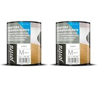JOVIRA PINTURAS Peinture thermo-isolante pour surfaces en béton, mortiers en ciment, brique, plâtre. Améliore l'isolation thermique (chaleur froide) et acoustique. (750 ml, Blanc) (Lot de 2)