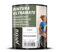 JOVIRA PINTURAS Peinture Ultramate Extérieur/Intérieur Lavable, super couvrant, blanc. (750 Millilitres, Blanc)