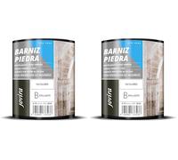 JOVIRA PINTURAS Vernis Pierre à 'eau, Brique, terrazzo, ardoise, béton, terre cuite, aspect naturel incolore. (750 Millilitres, Brillant) (Lot de 2)