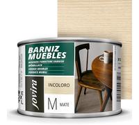 JOVIRA PINTURAS Vernis pour meubles, dureté exceptionnelle et résistance aux rayures pour tous les types de bois (375 Mililitres, Mat)