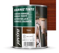 JOVIRA PINTURAS Vernis teinté brillant, vernis pour bois, protège, décore et embellit le bois. (750 Millilitres, Teck)