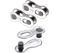 Jovitec 3 Paires Bicyclette Manquant Lien 11 Chaîne de Vitesse Réutilisable Argent Chaîne de Vélo en Acier