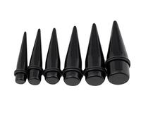 Jovivi Lot® 10-20 mm en acrylique à pointes Fuseau Écarteur d'oreille en Plug kit 6 pcs
