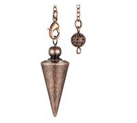 Jovivi Pendule Divinatoire Radiesthesie Esoterisme Cône Isis Égyptien Métal Laiton Cuivre Témoin Magnétiseur Bronze