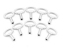 JOVYTH 10PCS e Sécurité pour Armoire Électrique Ouverture Clés en Alliage de Zinc e l'armoire de Commande Convient Aux Armoires de Distribution Aux Armoires de Commande