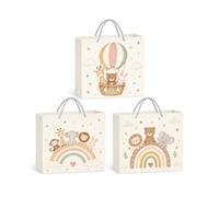 JOVYTH 3 Sacs Cadeau Bébé, Sac Cadeau Naissance Animaux, Baby Shower