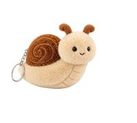 JOVYTH Porte-clés escargot mignon en peluche, doudou animalier à suspendre, doudou tout doux pour sac et clés