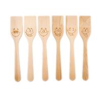 JOWE Lot de 6 spatules en bois de hêtre
