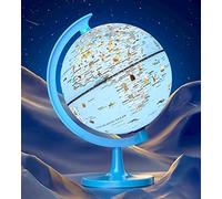 JOWHOL Illuminated Globe for Kids Learning with Animals illustrations Easy to Read 8'' Small World Globe for Classroom Geography Educational Tool Gifts for Children Students