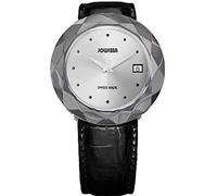 Jowissa - J1.186.XL - Montre Femme - Quartz Analogique - Bracelet Cuir Noir