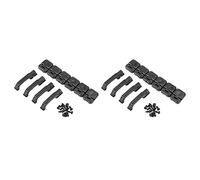 Jowsst 2 Set Charnières Et Poignées De Porte En Plastique Noir pour Escalade pour 1:10 RC Crawler TRX4