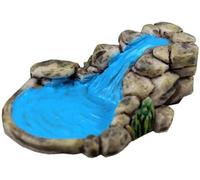 Jowxsx 1 kit de décoration miniature pour jardin féérique bleu pour pelouse de montagne ruisseau décoration maison artisanat accessoires sculptures et statues de jardin