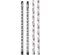 Jowxsx Lot de 4 crayons de notes de musique HB standard Papeterie de musique Piano Partition de musique Cadeau d'étudiant Durable et utile Beau design crayons et fournitures d'écriture
