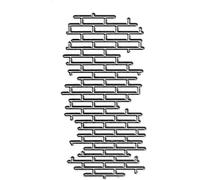 Jowxsx Pochoir de découpe de mur de briques, moules de gabarit en métal, matrices de découpe, pochoirs de découpe pour bricolage, scrapbooking, album photo, matrices de papier de gaufrage décoratives