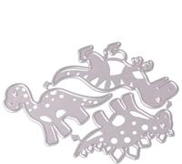 Jowxsx Pochoir de découpe en forme de petit dinosaure mignon, moules en métal, matrices de découpe, pochoirs découpés pour bricolage, scrapbooking, album photo, gaufrage décoratif, matrices en papier