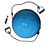 Jowy Balance Trainer Fitball avec gonfleur, demi-sphère de 58 cm Antidérapant Balle d'équilibre avec élastiques Idéal pour exercices de yoga, Pilates et Fitness.