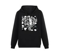 Joxlbo Millions of Dead Cops Global Threat Hoody Unisex Ptinted Hoodies Long Sleeve Men's Hooded with Pocket Black L