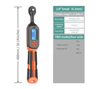 JOXLOVER Clé dynamométrique, Clé dynamométrique numérique avec valeurs prédéfinies, précision de 2%, avertisseur sonore et notification par flash LED Pour voiture et moto(1.5-30N.m)