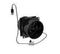 JOXLOVER Ventilateur d'extraction, Simple Petite Hotte Aspirante USB, Sans Installation, Ventilation De Cuisine, Ventilateur D'extraction, Conduits À Vitesse Réglable For La Maison(With 1m pipe-01)