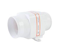 JOXLOVER Ventilateur d'extraction, Souffleur En Ligne Silencieux De 4 Pouces, 270 CFM, Ventilateur Turbo À Flux D'air 12 V For La Circulation L'air Dans Les Conduits, Évents Et Tentes Culture (blanc)