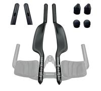 Joxvizx Repose-guidon de vélo en carbone à clipser pour vélo de montagne et vélo de route - Noir mat (avec trou), 1-WBGLB-22