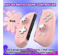 Joy 04 Manette De Jeu Sans Fil 5.2 Bt L/R Joypad Pour Nintendo /Lite/Oled Cons Hall Joystick Avec Double Vibration Pour Pc Joy