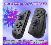 Joy 04 Manette De Jeu Sans Fil 5.2 Bt L/R Joypad Pour Nintendo /Lite/Oled Cons Hall Joystick Avec Double Vibration Pour Pc Joy
