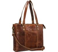 Joy' 3-En-1 Vintage Shopper Cuir Sac À Main Femme Grand Sac À Bandoulière Cuir Véritable Femmes Cabas Serviette Travail Shoping Ordinateur Laptop[H3138]
