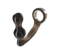 COCKRING PLUG Plug + Anneau de pénis Power Duo 9 x 4 cm - Anneau 40mm Gris Manpo