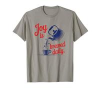 Joy Brewed Daily Tea Lover Citation Graphique T-Shirt