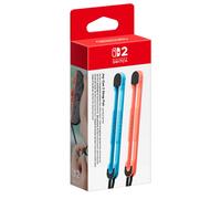 Paire de dragonnes Bleu Clair et Rouge Clair pour manettes Joy-Con 2 • Accessoire Nintendo Switch 2