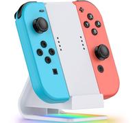 Joy Con Support de charge (2 modes de charge), chargeur de manette Switch Joy Cons avec câble de charge, accessoires de station de charge avec indicateur LED pour manettes Joypad