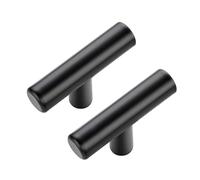 JOY DECOR Lot de 30 poignées d'armoire noires de 5,1 cm pour tiroirs de commode et de cuisine à trou unique