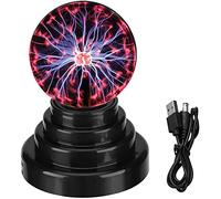 Joy Depot Boule plasma sensible au toucher - USB - Alimentation par batterie - Sphère magique - Décoration de maison ou de bureau - Lumière d'ambiance, 000115