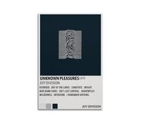 Joy Division Affiches d'album Plaisirs inconnus - Impression sur toile vintage - Décoration murale pour salon, chambre à coucher - 50 x 75 cm - Style sans cadre