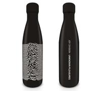 Joy Division Gourde en métal (emballée) - Bouteille officielle en acier inoxydable à double paroi pour l'isolation, design emblématique, boîte cadeau, idéale pour les voyages ou un usage quotidien,
